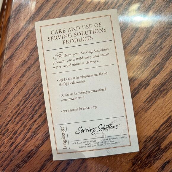 NEW IN BOX Longaberger Serve it up protector with lid - Picture 4 of 5